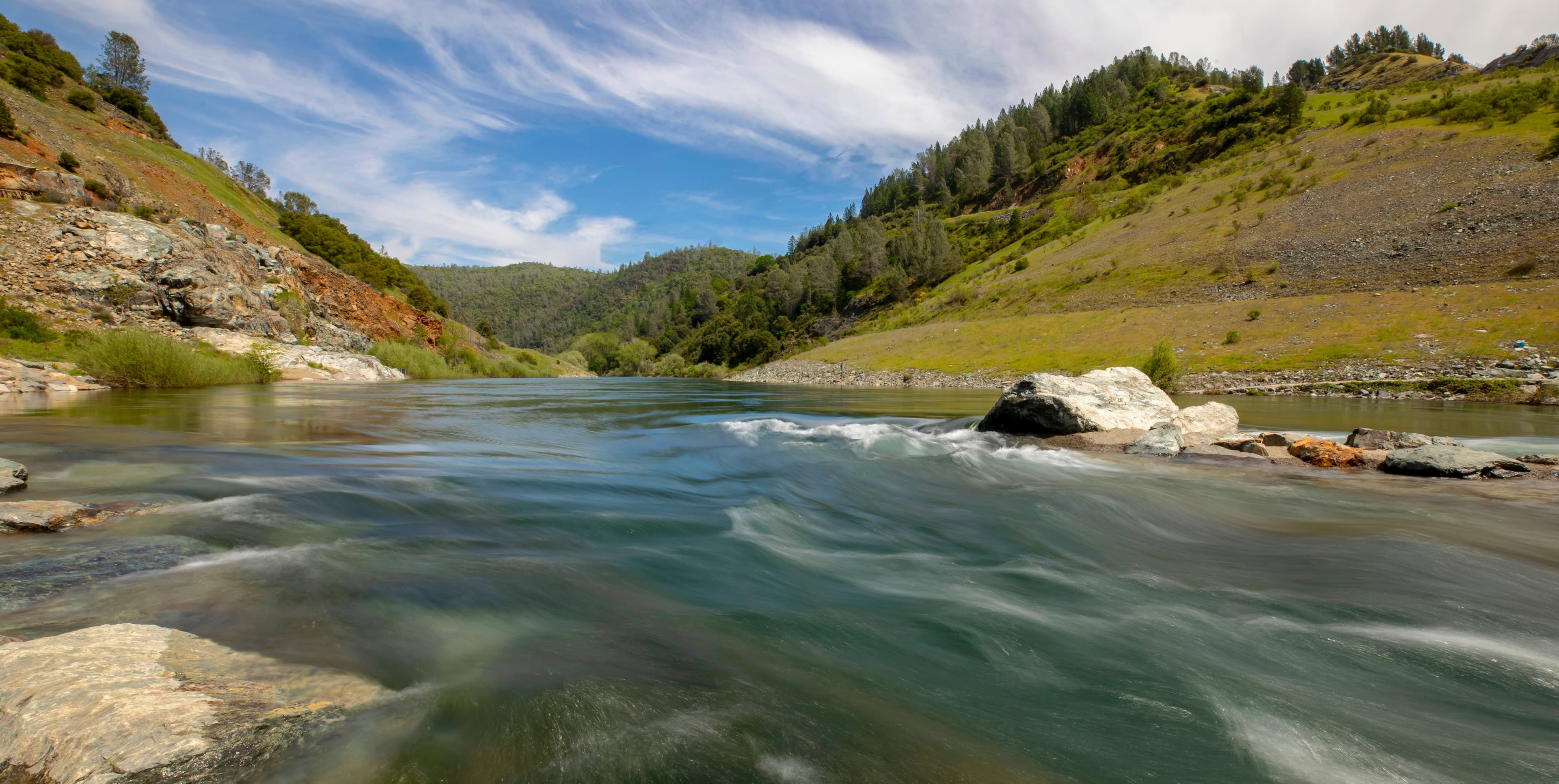 A look at the American River from the American River Pump Station